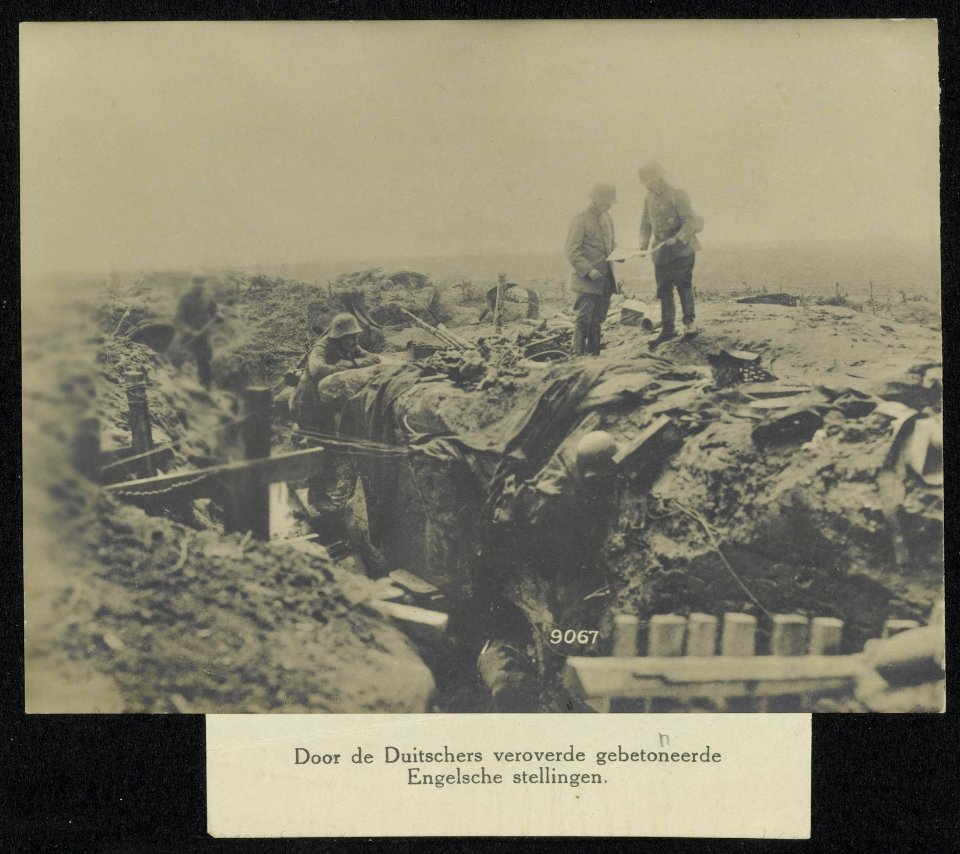Door de Duitschers veroverde gebetonneerde stellingen, Bestanddeelnr 158-0724