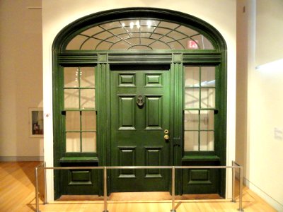 Doorway of Beverley House, residence of Sir John Beverley Robinson (1791-1863), Chief Justice of Upper Canada, Toronto, Canada, c. 1822 - Royal Ontario Museum - DSC00278