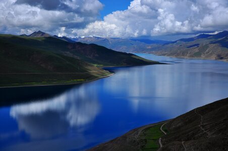China tibet yamdrok lake photo