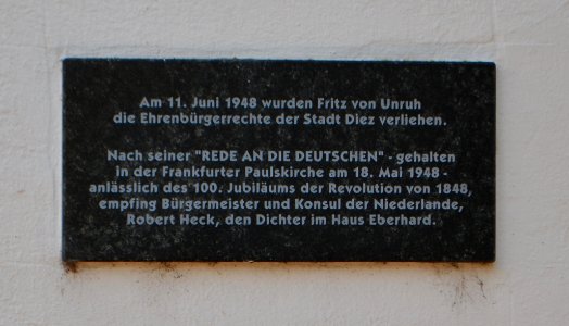 Diez, Eberhardshaus, Tafel 1