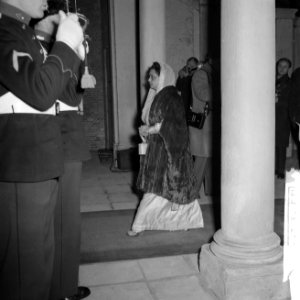 Diplomatendiner op Huis ten Bosch , de begum Liaquat Ali Khan, Bestanddeelnr 912-0206