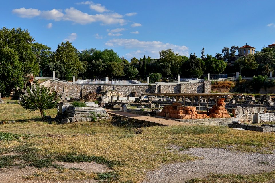 Dipylon Gate in Kerameikos Cemetery on August 21, 2020