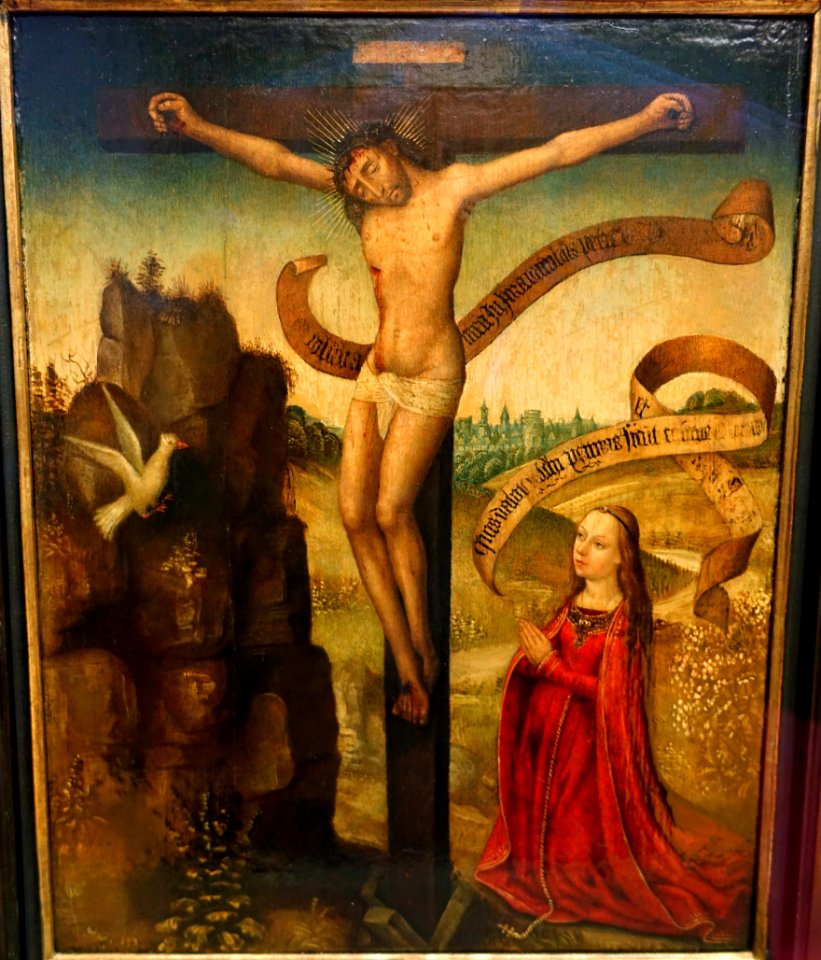 Diptych of Guilelmus Scultetus, view 1, Netherlands, c. 1482, oak - Bode-Museum - DSC03211