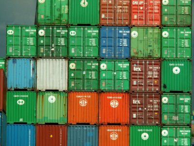 Different colored containers pic1