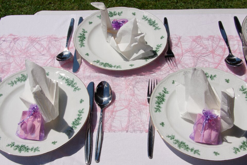 Plate napkin cutlery