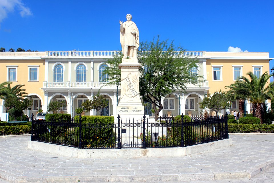 Dionysios Solomos statue - Zakynthos – Greek – 01