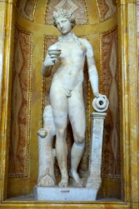 Dionysus, Roman, Hadrianic period, 117-138 AD, after a type attributed to Praxiteles, c. 350 BC, marble - Galleria Borghese - Rome, Italy - DSC04738