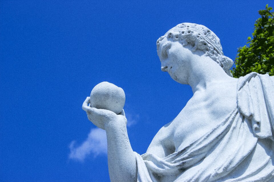 Sculpture summer sky blue