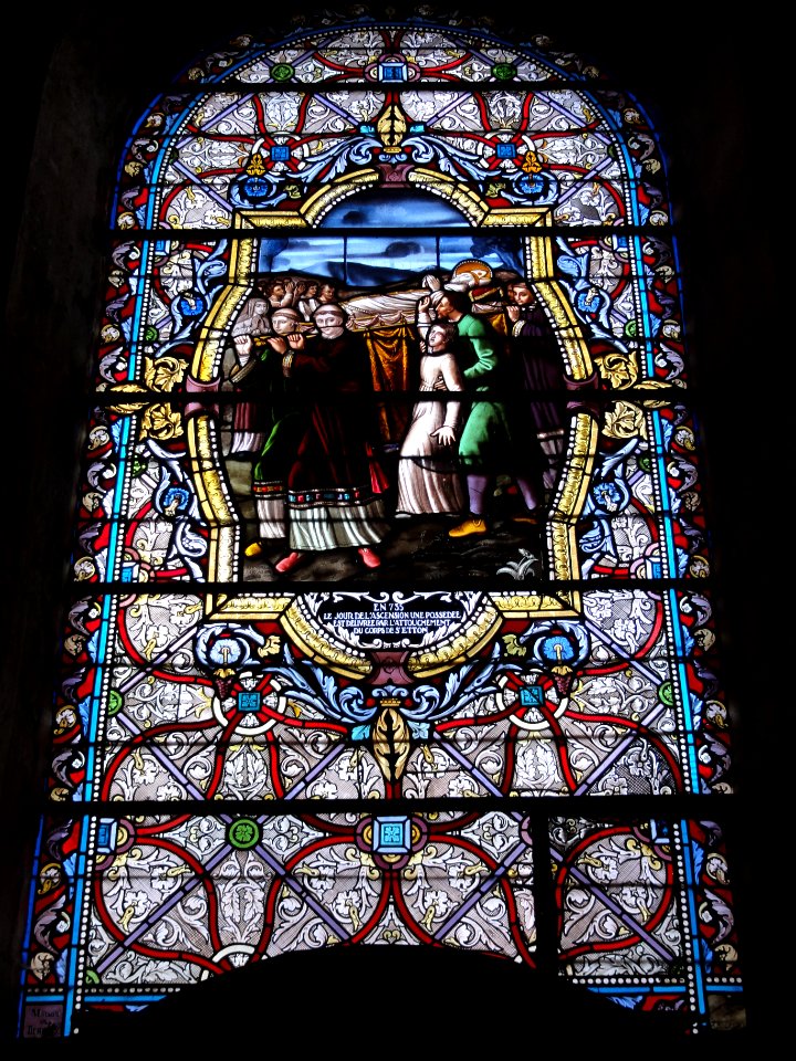 Dompierre-sur-Helpe (Nord, Fr) vie de Saint Etton, vitrail 08