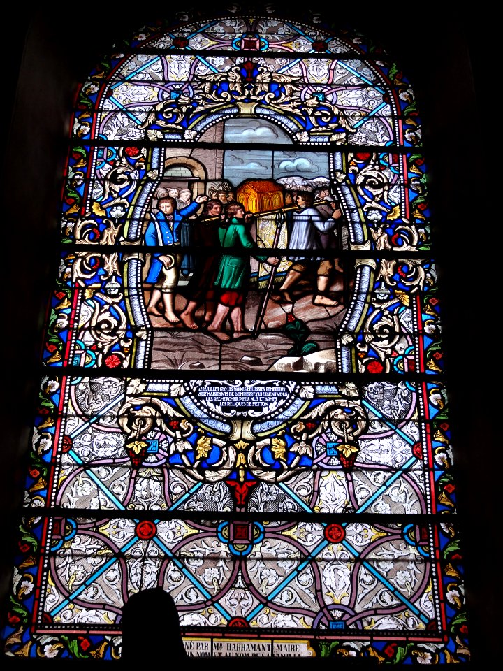 Dompierre-sur-Helpe (Nord, Fr) vie de Saint Etton, vitrail 09