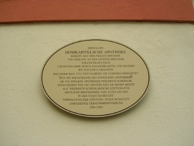 Domplatz 16 Eichstätt -Infotafel