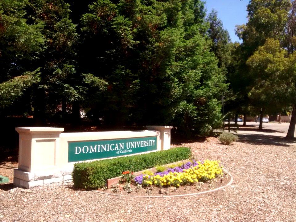 Dominican University of California sign