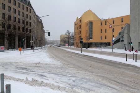 Dominicusstraße Berlin-Schöneberg with snow 2021-02-08 01