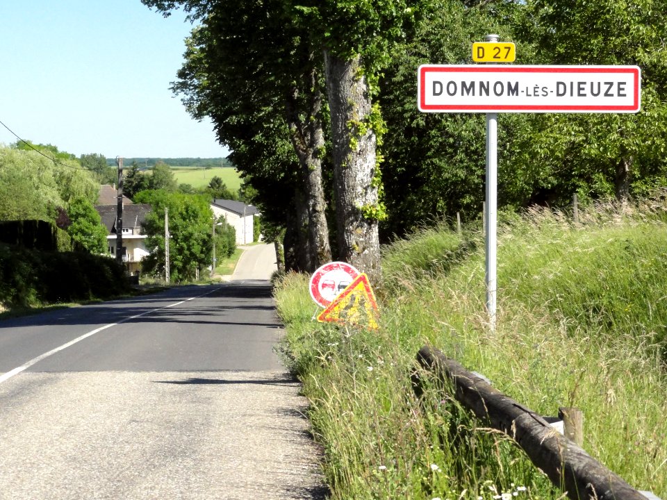 Domnom-lès-Dieuze (Moselle) entrée