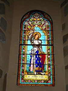 Domezain (Domezain-Berraute, Pyr-Atl, Fr) vitrail Jeanne d'Arc