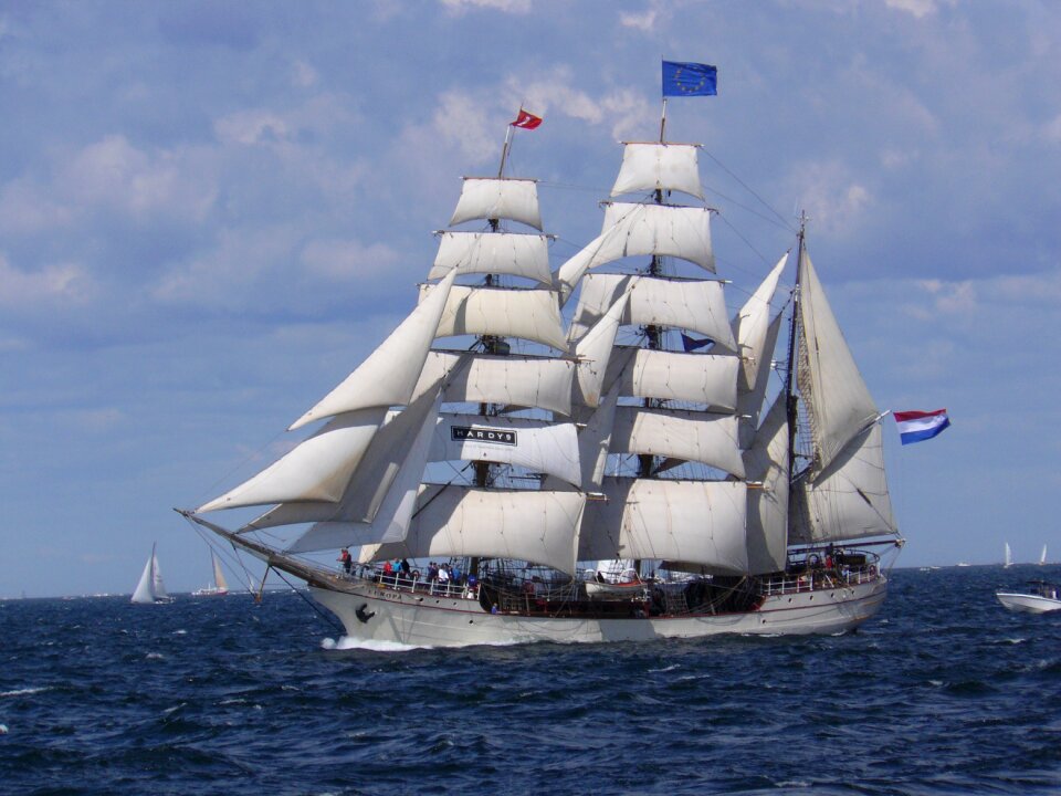 Three-masted barque dutch hull steel