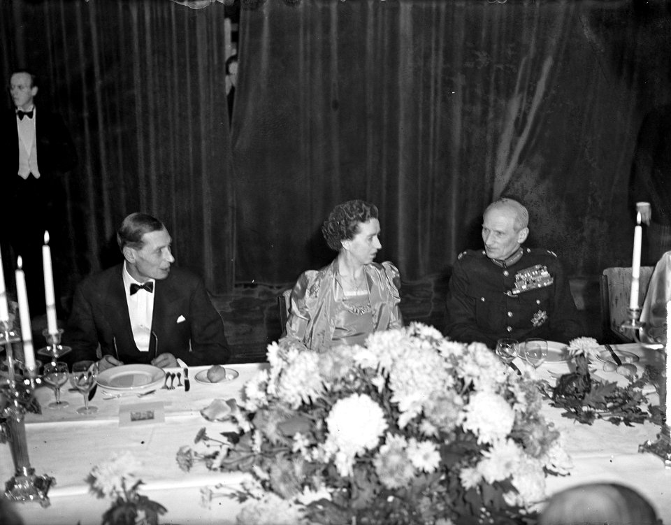 Diner Kasteel Oud Wassenaar Montgomery Mevrouw Schokking, Bestanddeelnr 903-0931