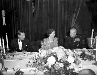Diner Kasteel Oud Wassenaar Montgomery Mevrouw Schokking, Bestanddeelnr 903-0931