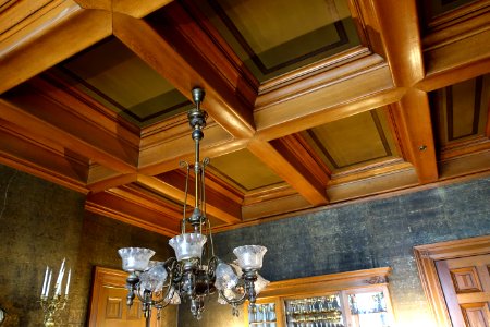 Dining room ceiling - Haas-Lilienthal House - San Francisco, CA - DSC04983