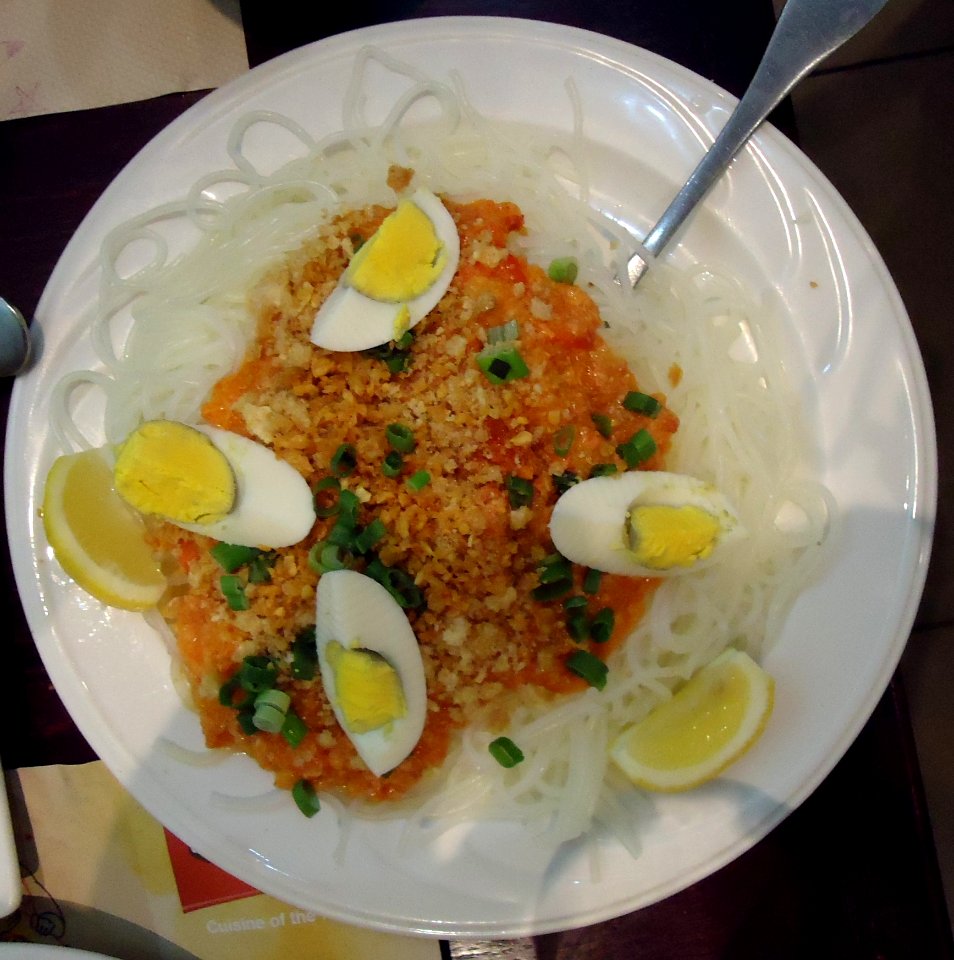 Dinner dish with egg at a restaurant in Jersey City NJ