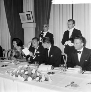 Diner Knickerbocker International in Amstelhotel tijdens diner, Bestanddeelnr 916-5837