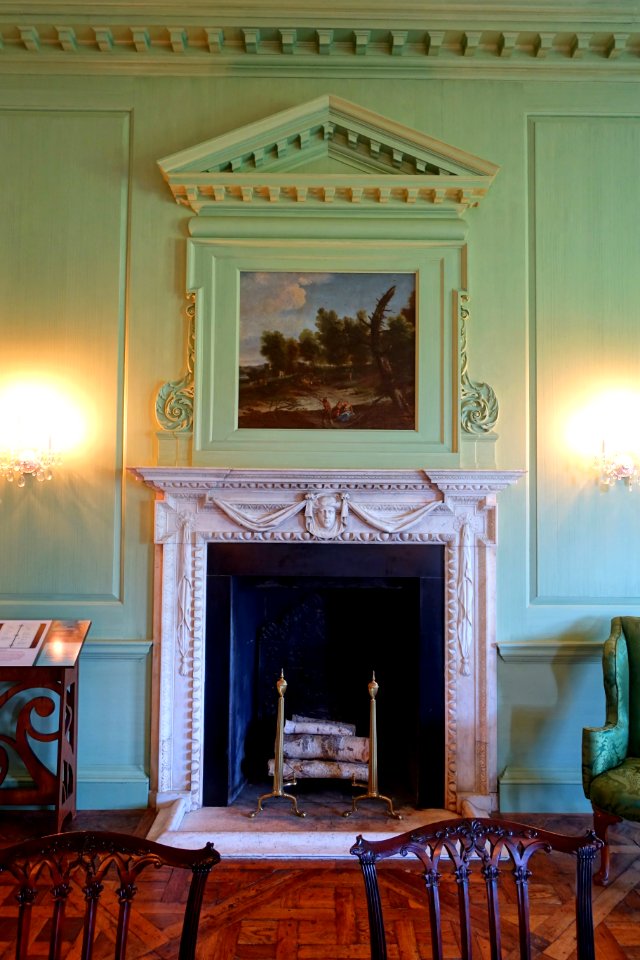 Dining Room fireplace - Great House - Castle Hill on the Crane Estate - Ipswich, Massachusetts - DSC06187