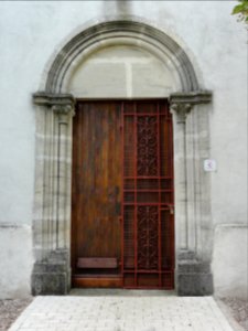 Domptail-en-l'Air (M-et-M) église, porte d'entrée