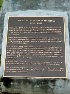 Don Pedro Pangelinan Martinez plaque - DSC01342