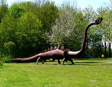 Dino-Skulptur Stadtpark Osterhofen photo