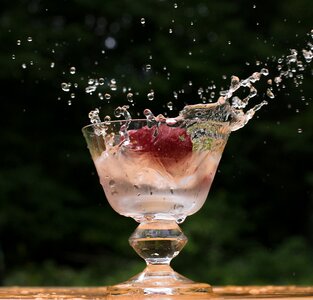 Glass water drop