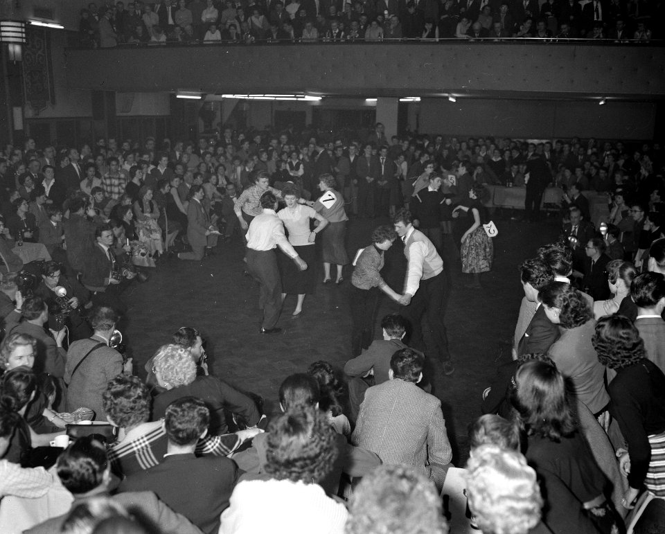 Don't Knock the Rock. Rock and Roll danswedstrijd te Amsterdam, Bestanddeelnr 908-3048