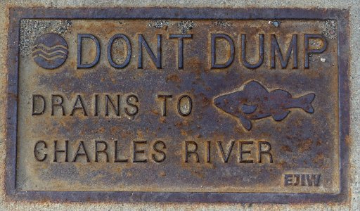 Don't Dump, Drains to Charles River EJIW - Boston, MA - DSC04831