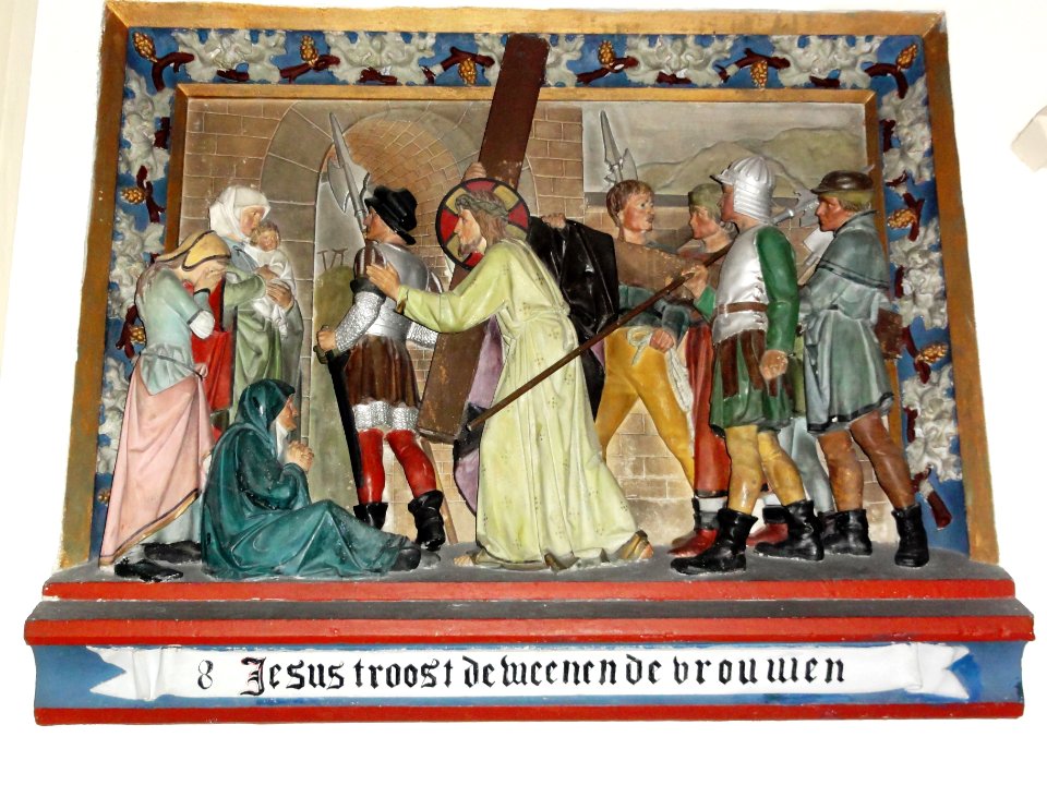 Dinther (Bernheze) Rijksmonument 520589 Servatiuskerk, kruiswegstatie 8