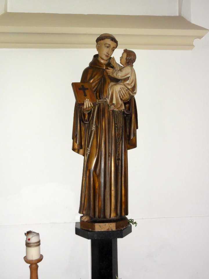 Dinther (Bernheze) Rijksmonument 520589 Servatiuskerk, beeld St.Antonius van Padua