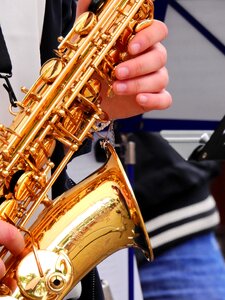 Entertainment brass instrument saxophone photo