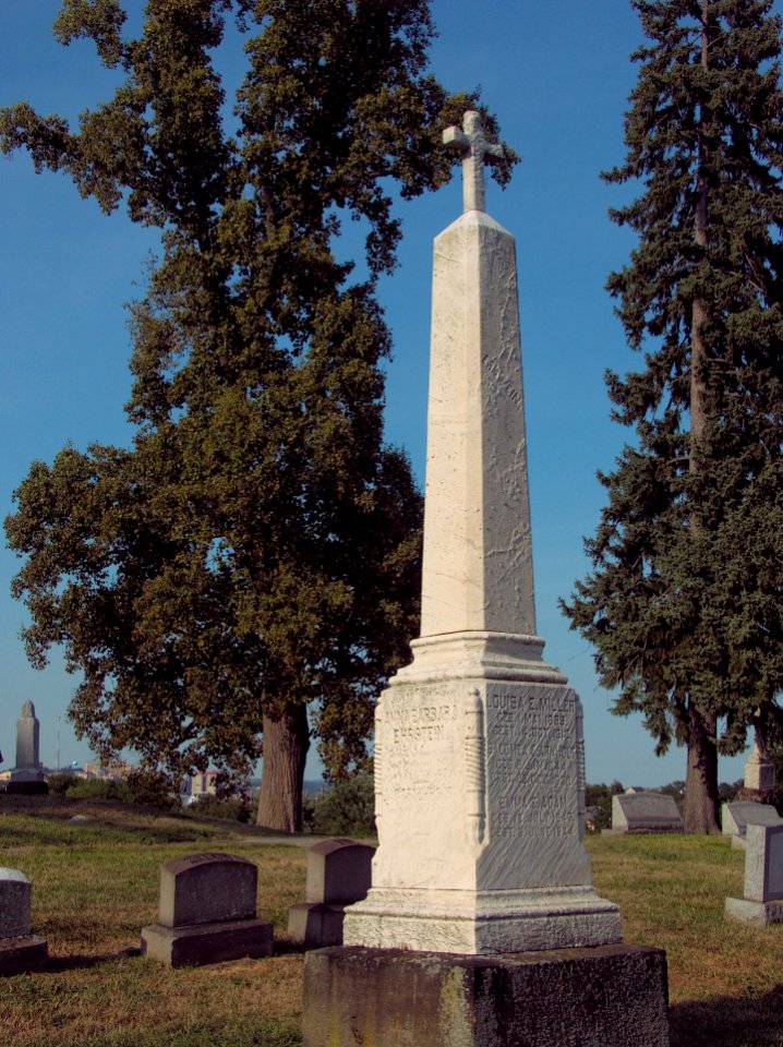 Ehrstein-Ernwein Obelisk, St. Paul’s Lutheran Cemetery (Mount Oliver), 2015-08-23, 01