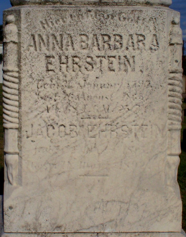 Ehrstein-Ernwein Obelisk, St. Paul’s Lutheran Cemetery (Mount Oliver), 2015-08-23, 02
