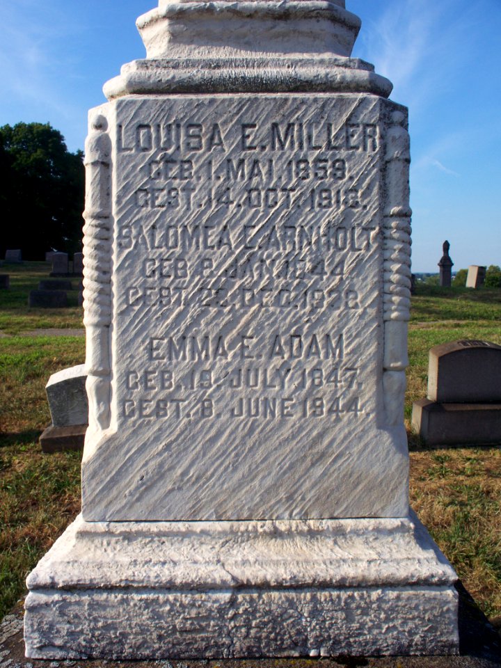 Ehrstein-Ernwein Obelisk, St. Paul’s Lutheran Cemetery (Mount Oliver), 2015-08-23, 05