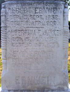 Ehrstein-Ernwein Obelisk, St. Paul’s Lutheran Cemetery (Mount Oliver), 2015-08-23, 04
