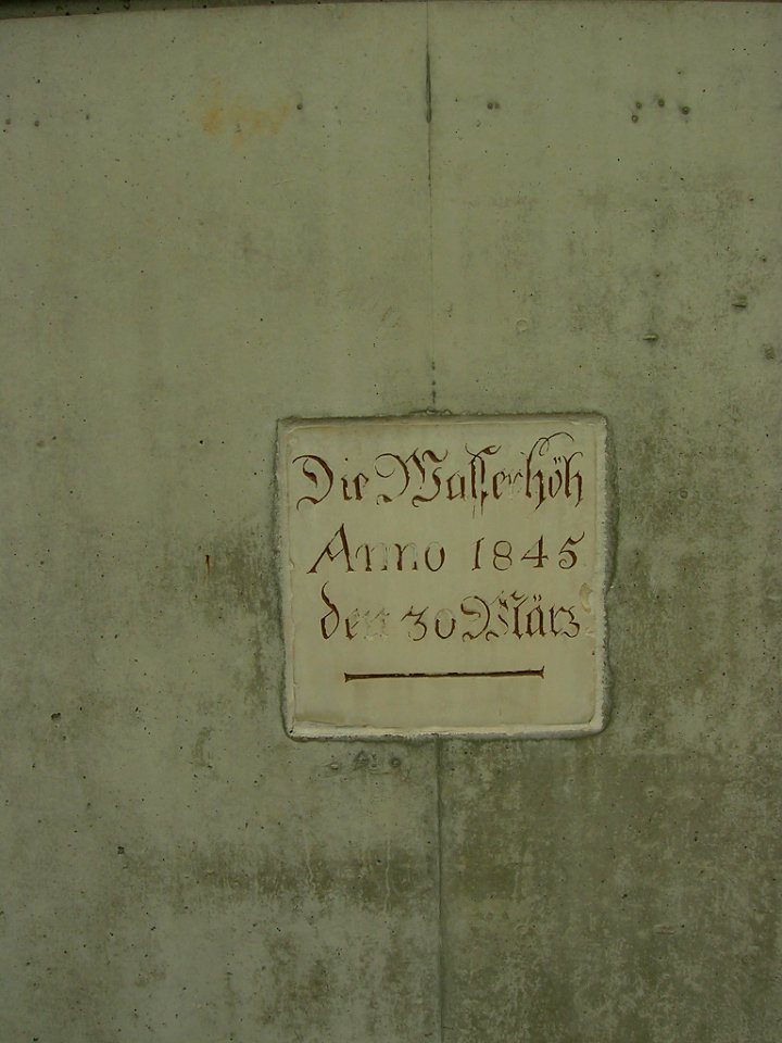 Eichstätt Rebdorfer Str -Hochwassermarke 1845 (1)