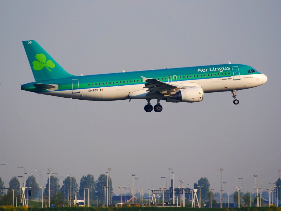 EI-EDS landing at Schiphol (AMS - EHAM), The Netherlands, pic