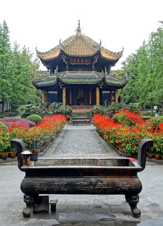 Eight Trigram Pavilion - Qingyang Gong - Chengdu, China - DSC04017