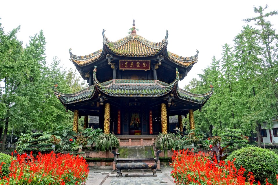 Eight Trigram Pavilion - Qingyang Gong - Chengdu, China - DSC04023