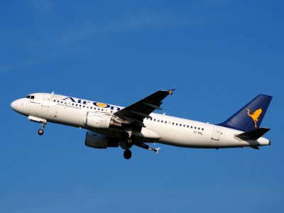 EI-DSL Air One, Airbus A320 takeoff from Schiphol (AMS - EHAM), The Netherlands, 17may2014, pic-3