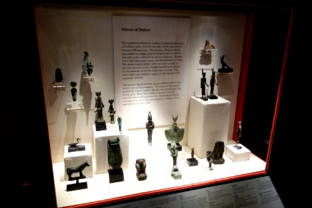 Egyptian display, Statues of Deities- Albany Institute of History and Art - DSC08179