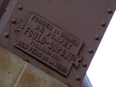 Eiffeltower, Forges et Usines de Pompey, Fould-Dupont fournisseur, Des Fers de la Tour picture-2