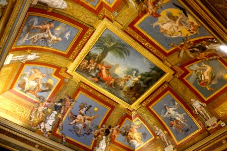 Egyptian Room (Sala Egizia) ceiling - Galleria Borghese - Rome, Italy - DSC04854