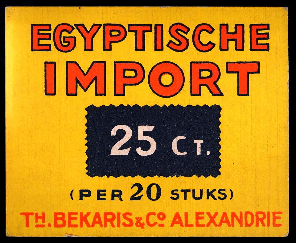 Egyprische Import doos cigaretten