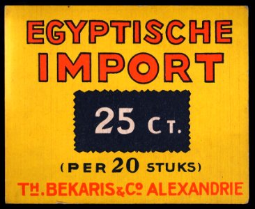 Egyprische Import doos cigaretten