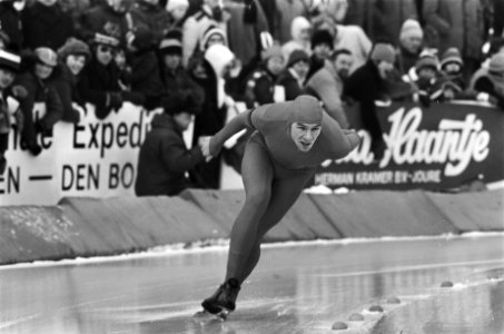 EK schaatsen Deventer Hilbert van der Duim in actie op 5000 meter, Bestanddeelnr 930-0815